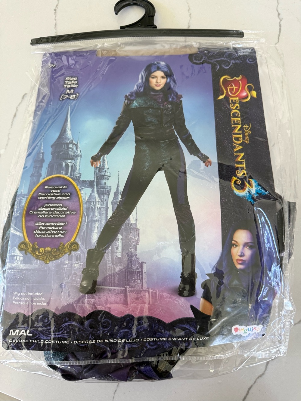 Disney Descendants Mal Deluxe Child Costume Size M (7-8)